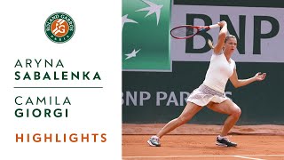 Aryna Sabalenka vs Camila Giorgi  Round 3 Highlights I RolandGarros 2022 [upl. by Sidwell415]