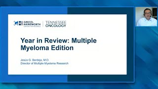 Chimeric Antigen Receptor TCell Therapy Bispecific Antibodies and ADCs for MM Jesús G Berdeja MD [upl. by Shannah279]