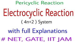 Correlation diagram for electrocyclic reaction  4n2 system [upl. by Ness]