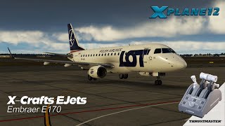 XPlane 12  XCrafts EJets Family  E170  EPWAEPGD [upl. by Notyalk]