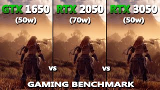 Laptop GTX 1650 vs RTX 2050 vs RTX 3050 Gaming Test  Which one is enough for 1080P Gaming [upl. by Hayikat]