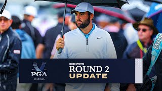 2024 PGA Championship ROUND 2 UPDATE Scottie Scheffler Back At Valhalla To Begin His Round [upl. by Aelahs]