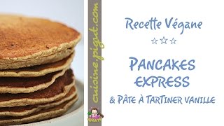 Pancakes véganes amp Pâte à tartiner vanille [upl. by Grounds]