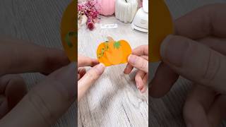 🎃 DIY Mini Kürbis Geschenk 🎃 bastelideen papierbasteln bastelnmitkindern [upl. by Anelac]