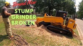 BRAND NEW Stump Grinder DELIVERED DAMAGED [upl. by Llebanna]