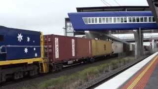 Trains at Williams Landing station  Melbourne Transport [upl. by Christalle]