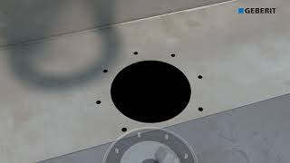 Geberit Pluvia in gutter flanged  Installation [upl. by Ling]