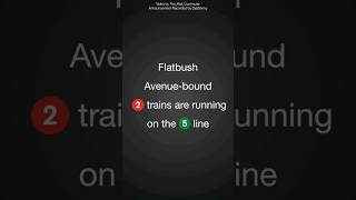 MTA Station Announcement Flatbush Ave Bound 2 Train via 5 Line [upl. by Aecila656]