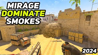 CS2 Mirage  The Most Important Smokes In 2024 [upl. by Hgieloj]