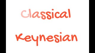 IB economics  the Classical amp Keynesian macroeconomics models compared [upl. by Fulks]