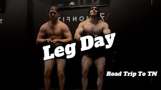 BRUTAL Leg Day Traveling Back Home [upl. by Naloj]