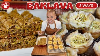 BAKLAVA 2 WAYS  Chef RV [upl. by Ahtis]