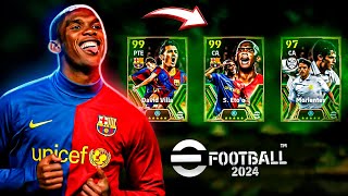 16000 moedas em busca de ETO’O VILLA E MORIENTES no Efootball 2024 Mobile [upl. by Fawnia]