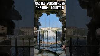 Castle Schönbrunn through fountain [upl. by Roos]