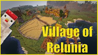 Medieval village Középkori falu  Village of Relunia  Minecraft 1144 [upl. by Neirb]