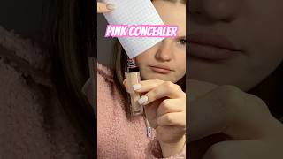 I make a pink concealer💗 What is better plain concealer or pink makeup beauty makeuphacks [upl. by Montana]