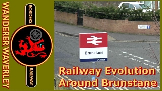 Trains and Railway evolution around Brunstane [upl. by Yared]