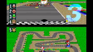 Super Mario Kart SNES  Super Nintendo  Speedrun 1 [upl. by Boycey]