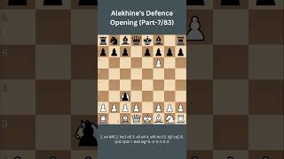 Alekhines Defence Opening Part783 chess chessgame chesscom chessopenings checkmate shorts [upl. by Marden]