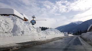 Fahrt durch das Gailtal  Lesachtal Richtig viel Schnee [upl. by Melan552]