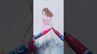 Satisfying art with doms brush pen shorts art painting youtubeshorts trendingshorts [upl. by Eseerehc]