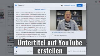 Untertitel auf YouTube erstellen [upl. by Laurella385]