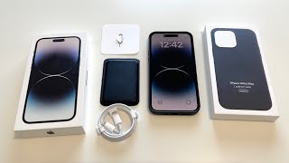 iPhone 14 Pro Max Unboxing Space Black [upl. by Yardley]