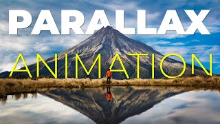 Parallax Animation  After Effects  Photoshop  3 min Tutorial without plugin [upl. by Assirac]