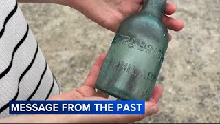 NJ woman thinks message in bottle could be oldest ever found [upl. by Arem807]