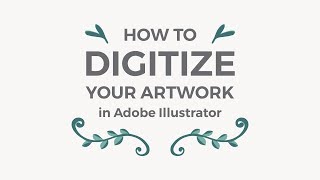 How to turn your hand drawn artworks into vectors in Illustrator [upl. by Arta]