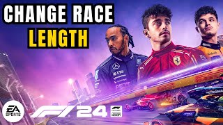 How to Change Race Length in F1 24  Career Mode amp Grand Prix [upl. by Veronike358]