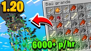 MELHOR MOBTRAP do MINECRAFT 120 MOBTRAP MEGA EFICIENTE Bedrock MCPE Java [upl. by Nnylram]