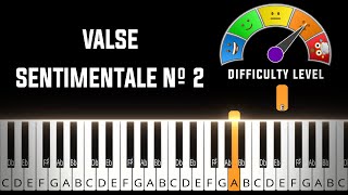 Valse Sentimentale No 2  Eric Christian  MEDIUM HARD Piano Tutorial [upl. by Latimore]