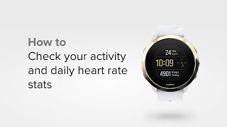 Suunto 3  How to check your activity and daily heart rate stats [upl. by Tager]