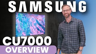 2023 Samsung CU7000 LED TV Overview [upl. by Ielhsa]