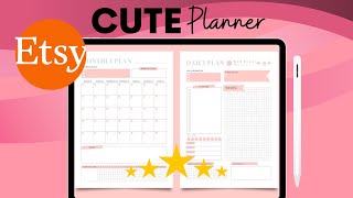 How To Create A Digital Planner To Sell On Etsy Step By Step [upl. by Aerdnek620]