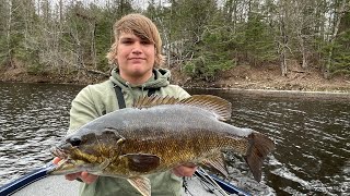 Wisconsin River Smallmouth Bass Fishing May 2022 [upl. by Groves138]