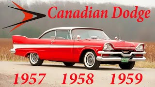 Rare Canadian Dodge Forward Look Plodge Mayfair Regent Crusader from 1957 1958 1959 Virgil Exner [upl. by Josy]