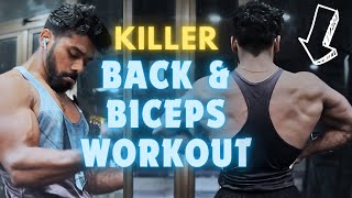 Effective BackBicep Workout for Massive Growth 🔥 [upl. by Ylehsa]