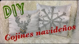 COMO HACER COJINES NAVIDEÑOS  DIY ELEGANTE Y FACIL [upl. by Traver176]