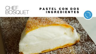 Pastel japonés con dos ingredientes  ChefBosquet [upl. by Alyce804]