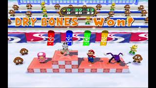 Mario Party 7  Neon Heights 30 Turns Team Daisy Vs Team Yoshi Vs Team Boo Vs Team Birdo [upl. by Annetta]