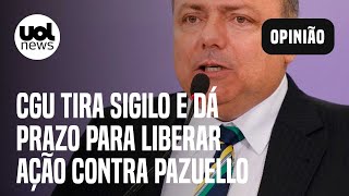 Pazuello CGU tira sigilo e diz a Exército para liberar processo contra exministro de Bolsonaro [upl. by Weiner]