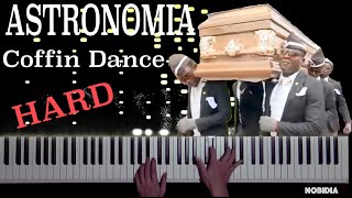 Astronomia Coffin Dance  pianohard [upl. by Sairahcaz]