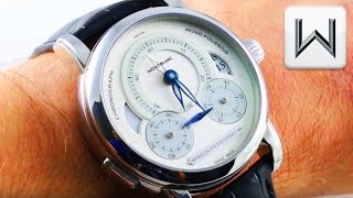 Montblanc Rieussec GMTChronograph 111012 Homage To Nicolas Rieussec Limited Edition Watch Review [upl. by Yrekaz419]