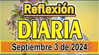 Reflexión diaria de hoy martes 3 de septiembre de 2024 Mensajes y reflexiones para iniciar el día [upl. by Lobel]