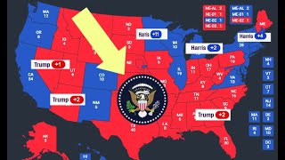 The 2024 Election Map Based On Polling Averages From ALL Battleground STATES [upl. by Uke974]