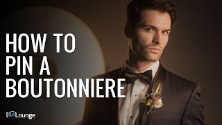 Quick Tip For Wedding Photographers How To Pin A Boutonniere [upl. by Honebein773]