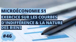 Exercice sur les courbes d’indifférence et la nature des biens  microéconomie S1 [upl. by Tnelc552]