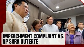 Kaunaunahang impeachment complaint vs VP Sara Duterte natanggap na ng House secretary general [upl. by Melvyn]